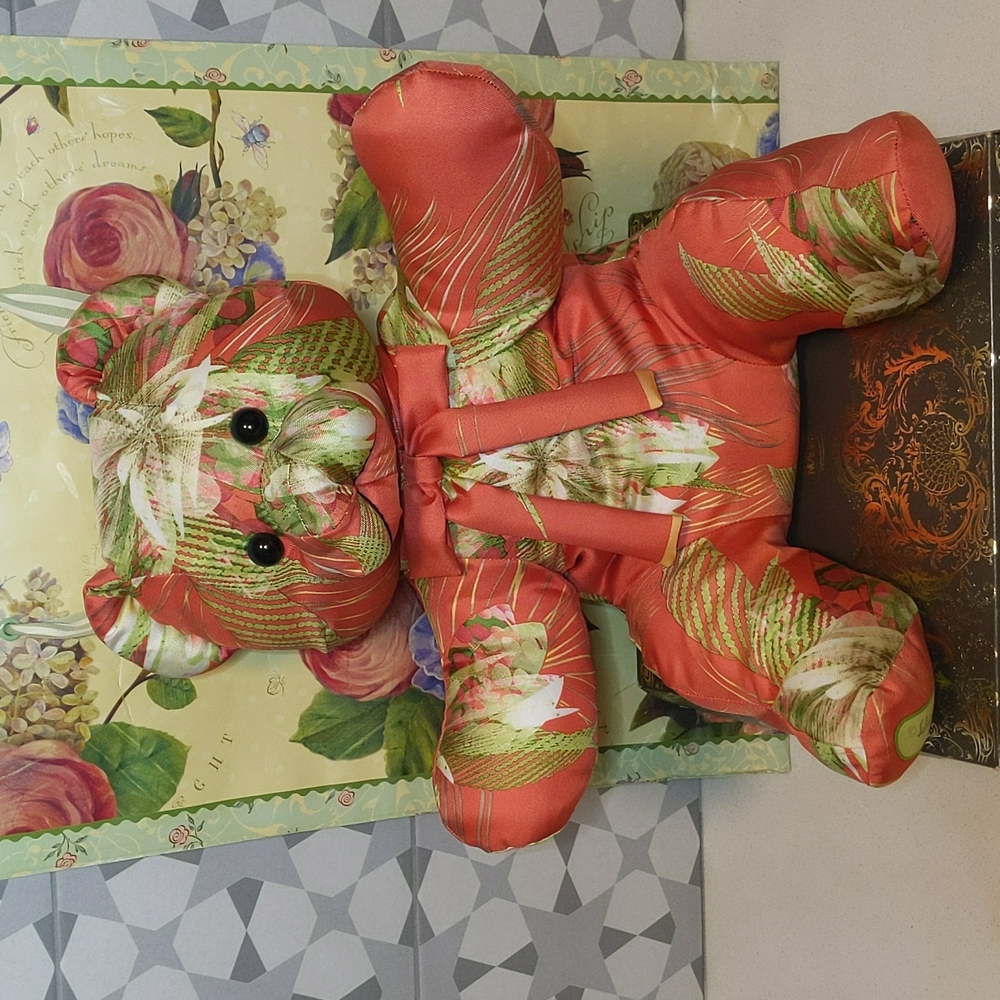 Salvatore Ferragamo Silk Teddy Bear